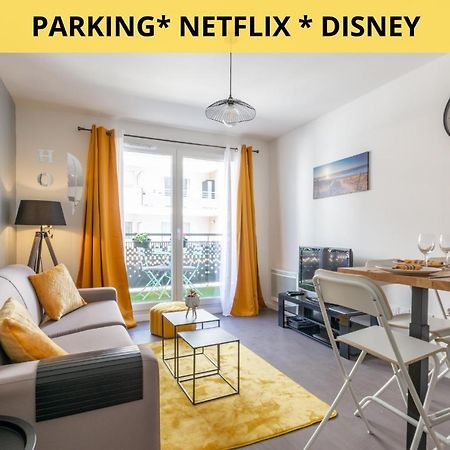The Sunshine- Appart Cosy Proche Paris-Disney Avec Parking Prive Dans Residence Meaux Esterno foto